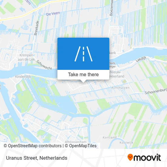 Uranusstraat map