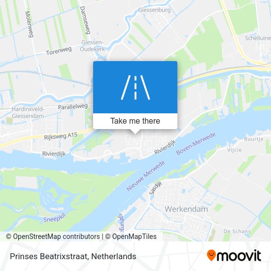 Prinses Beatrixstraat map