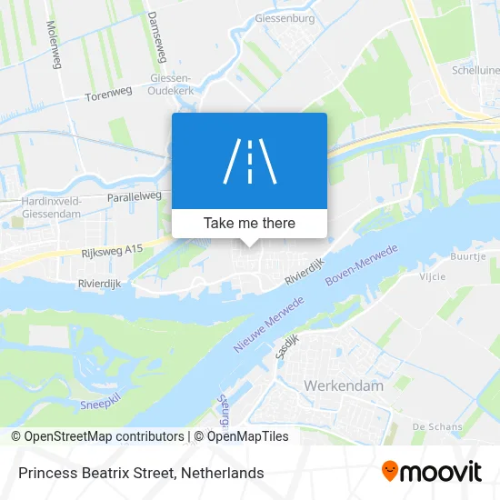 Prinses Beatrixstraat map