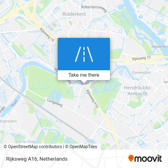 Rijksweg A16 Karte