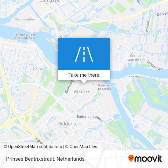 Prinses Beatrixstraat map
