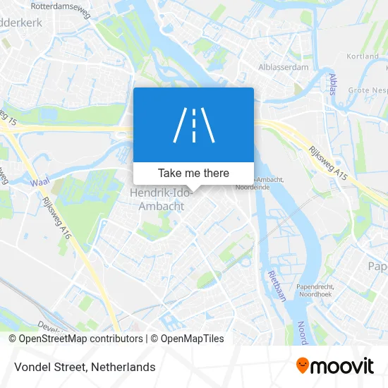 Vondelstraat map