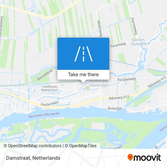 Damstraat map