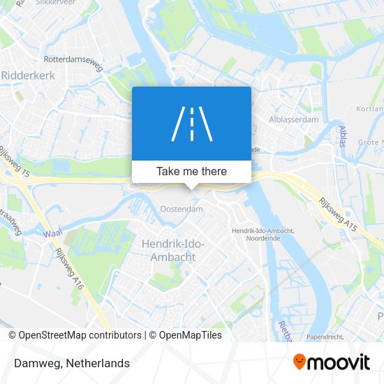 Damweg map