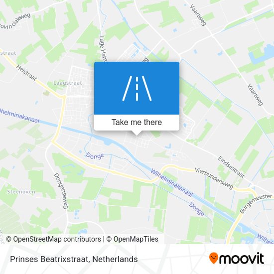 Prinses Beatrixstraat map