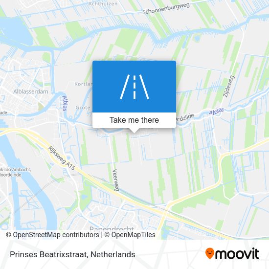 Prinses Beatrixstraat map