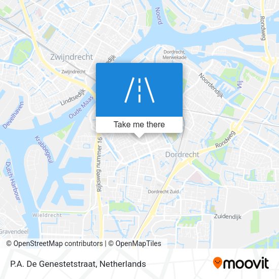 P.A. De Genestetstraat map