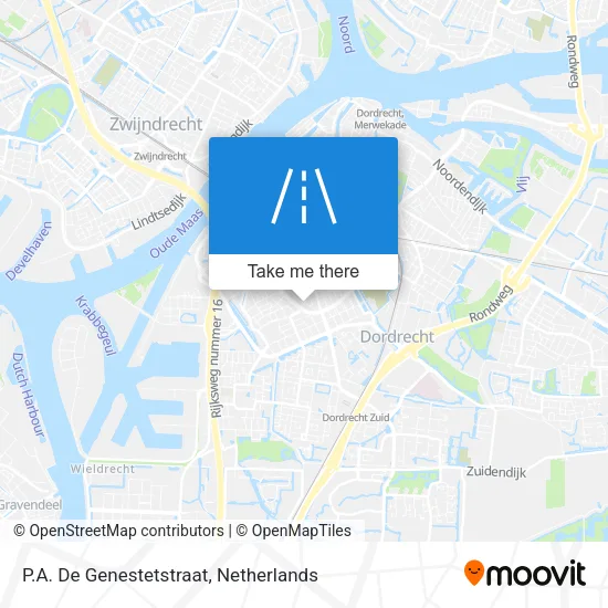 P.A. De Genestetstraat map
