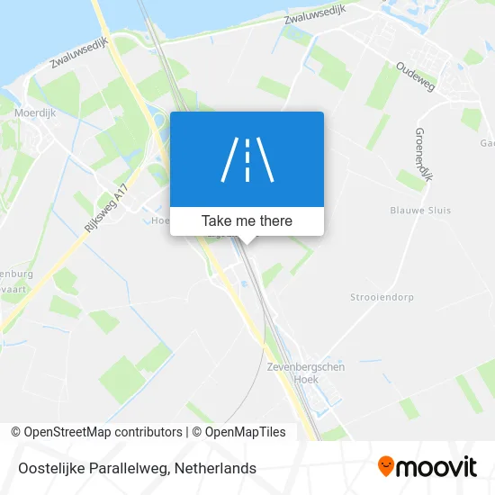 Oostelijke Parallelweg map