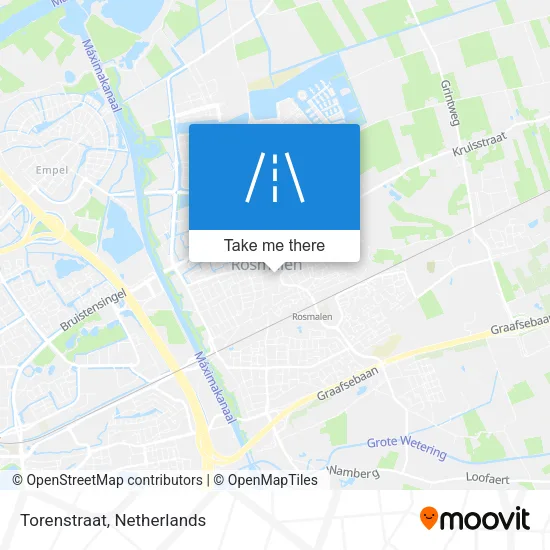 Torenstraat map