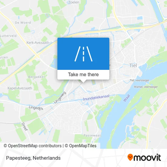 Papesteeg map