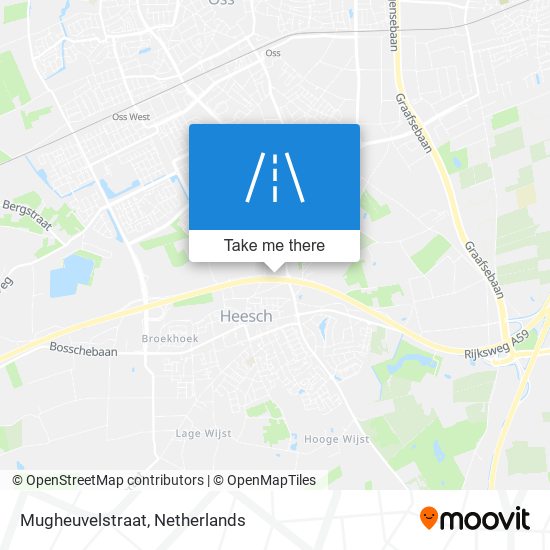 Mugheuvelstraat map
