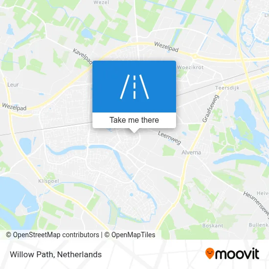 Wilgenpad map