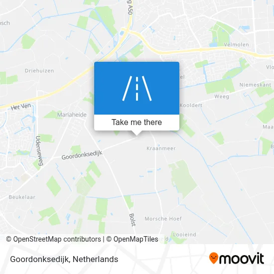 Goordonksedijk Karte