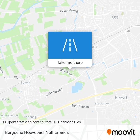 Bergsche Hoevepad map