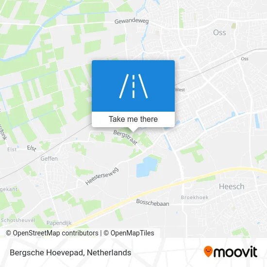 Bergsche Hoevepad map