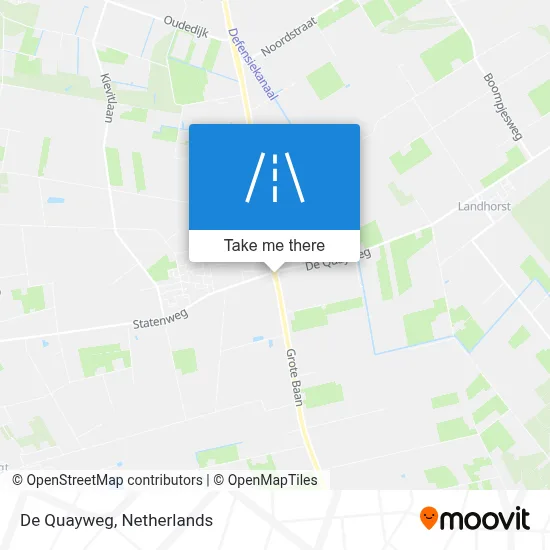 De Quayweg map