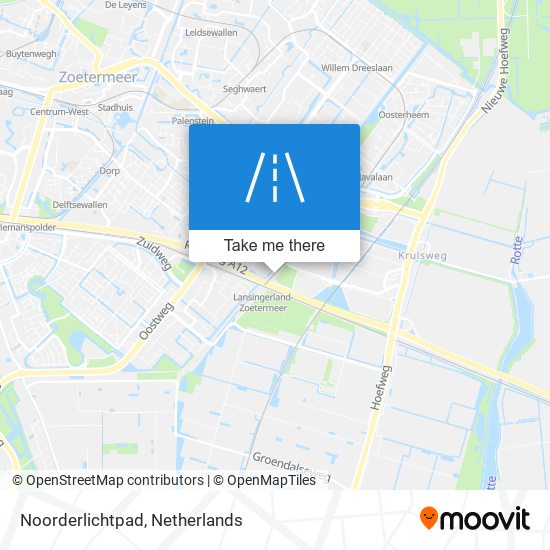 Noorderlichtpad map