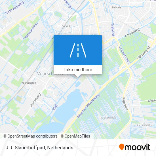 J.J. Slauerhoffpad map