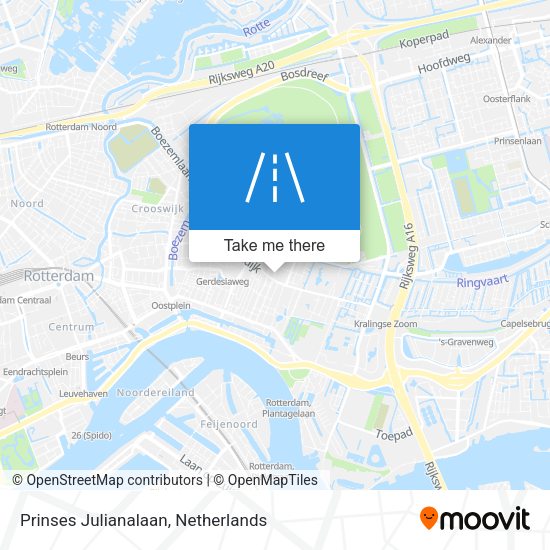 Prinses Julianalaan map
