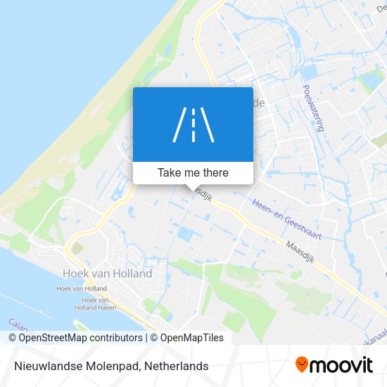 Nieuwlandse Molenpad map