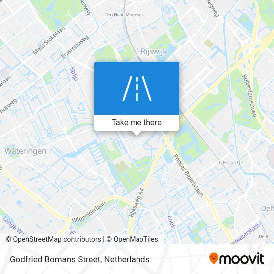 Godfried Bomansstraat map