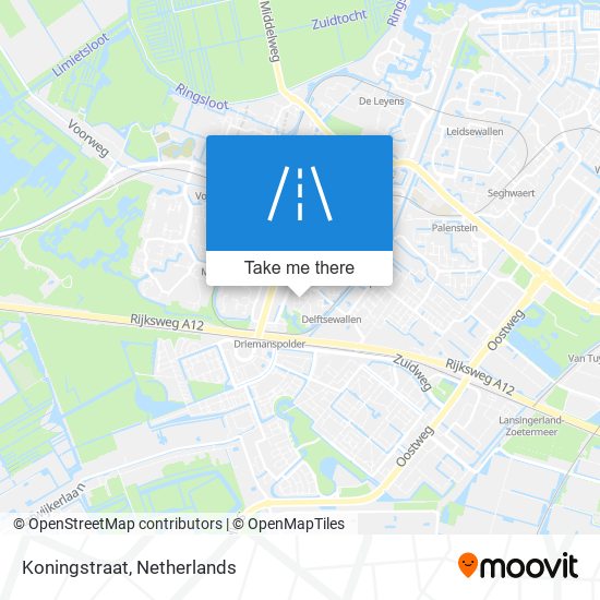 Koningstraat map