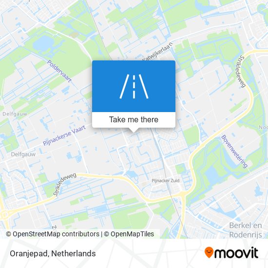 Oranjepad map