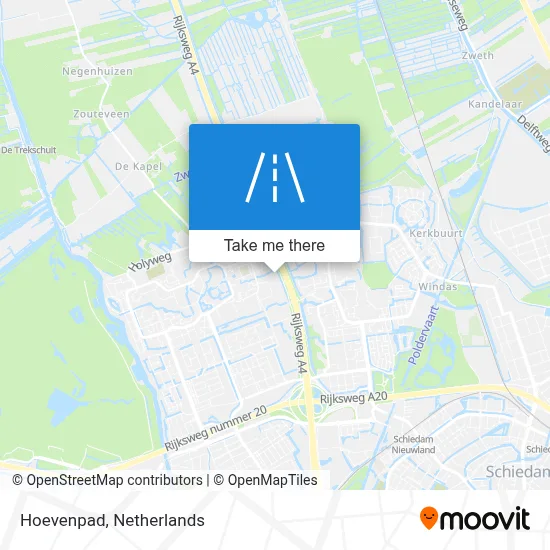 Hoevenpad map