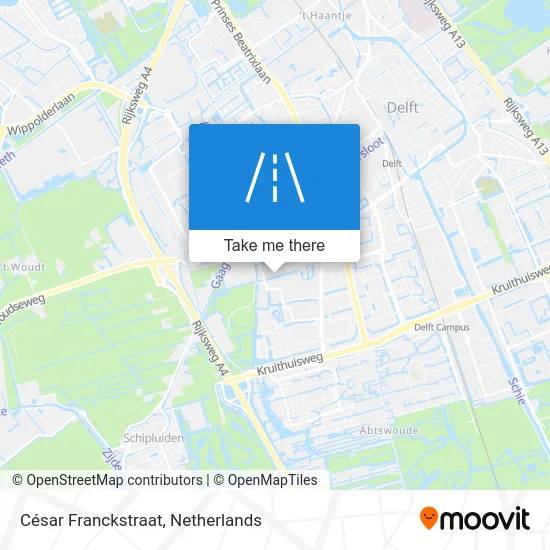 César Franckstraat map