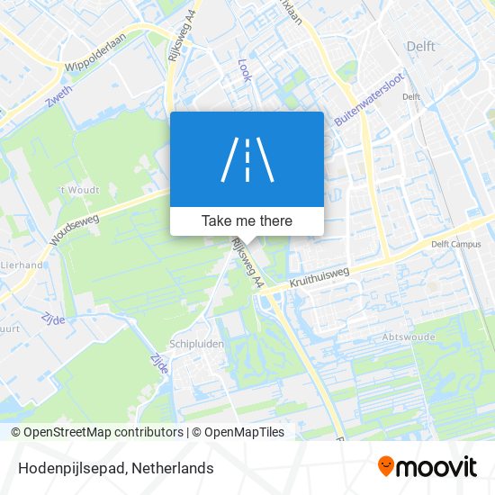 Hodenpijlsepad map