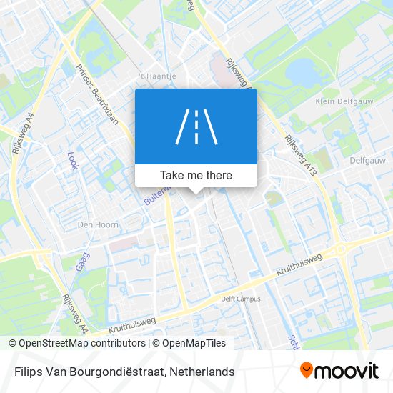 Filips Van Bourgondiëstraat map