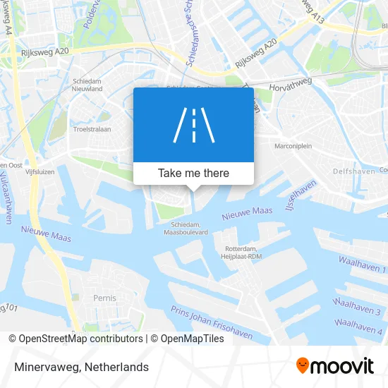 Minervaweg map