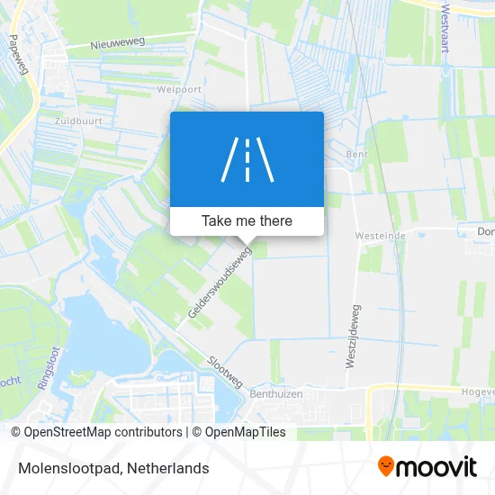 Molenslootpad map