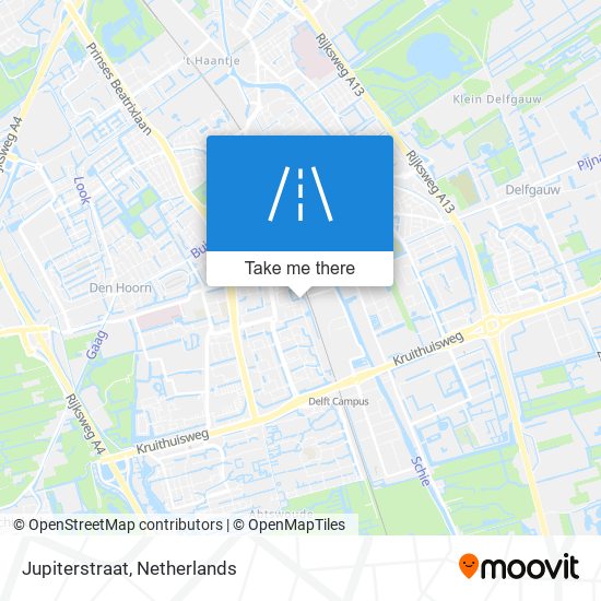 Jupiterstraat map