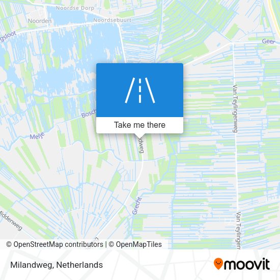 Milandweg map