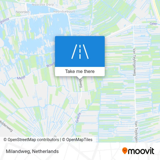 Milandweg map