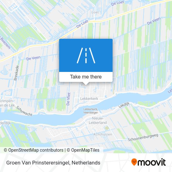 Groen Van Prinsterersingel map