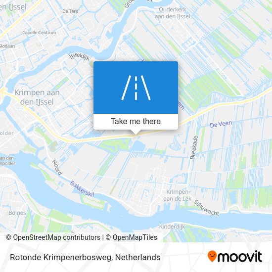 Rotonde Krimpenerbosweg map