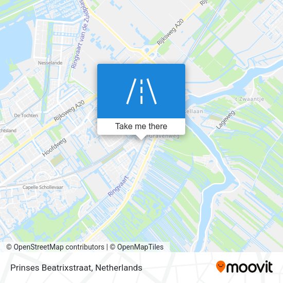Prinses Beatrixstraat map