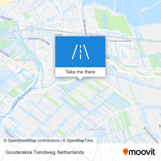 Gouderakse Tiendweg map