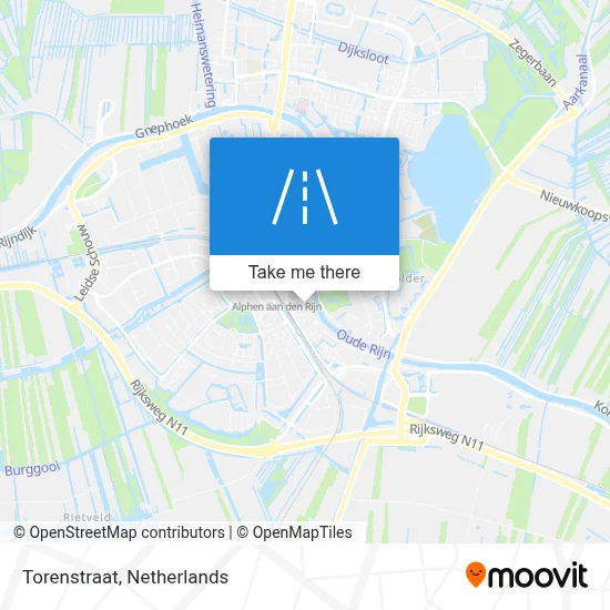Torenstraat map
