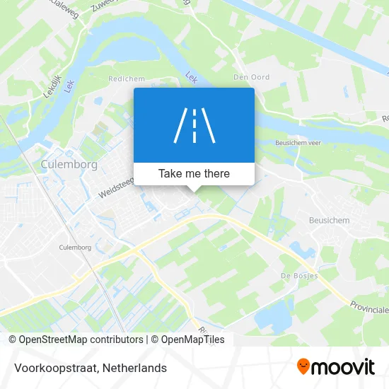 Voorkoopstraat map