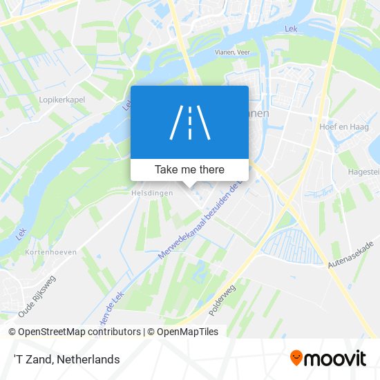 'T Zand map