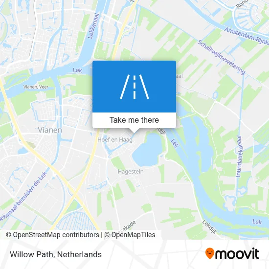 Wilgenpad map