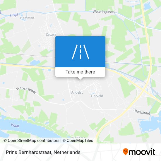 Prins Bernhardstraat map