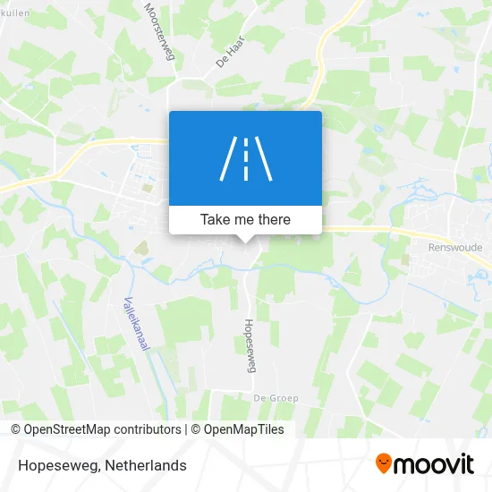 Hopeseweg map