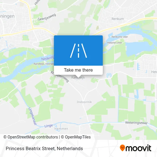 Prinses Beatrixstraat map