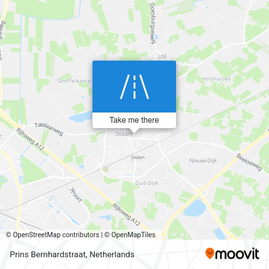 Prins Bernhardstraat map