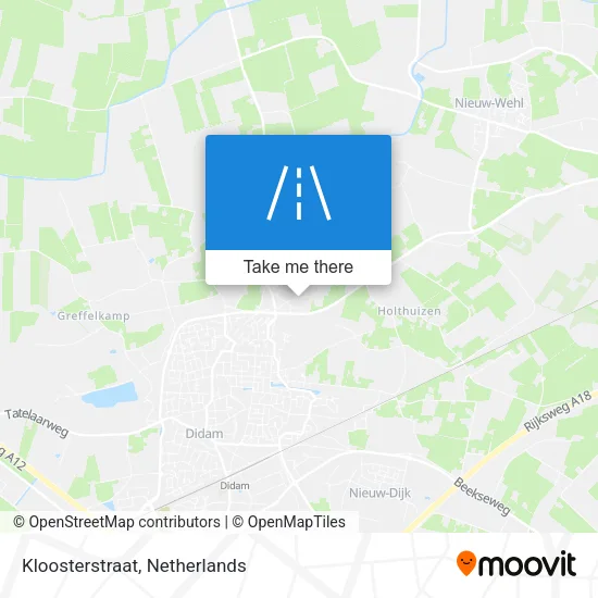 Kloosterstraat map